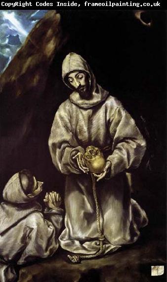 GRECO, El St Francis and Brother Leo Meditating on Death